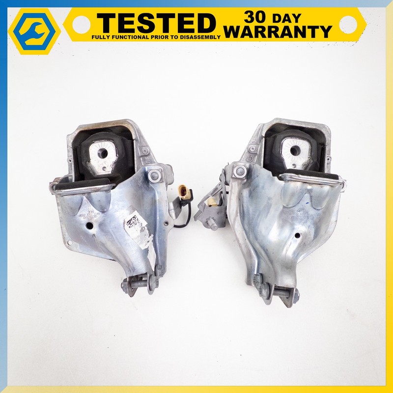 20-24 PORSCHE MACAN 2.9L V6 LEFT RIGHT SIDE ENGINE MOTOR MOUNT BRACKET PAIR OEM