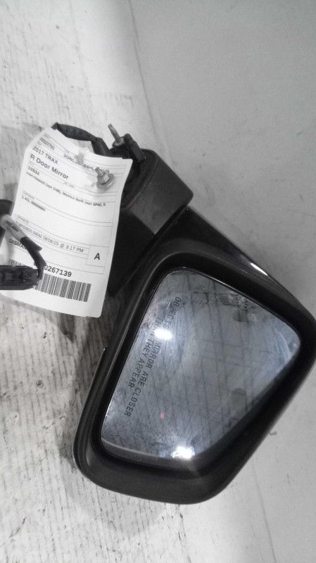 2017 Chevrolet Trax Right Door Mirror Assembly Black OEM 653437 107K Miles