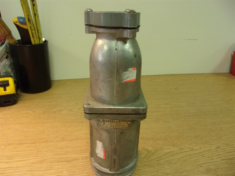 Russell+Stoll CW-UP-6 7428-78 Connector 60A 600VAC 25V F35234