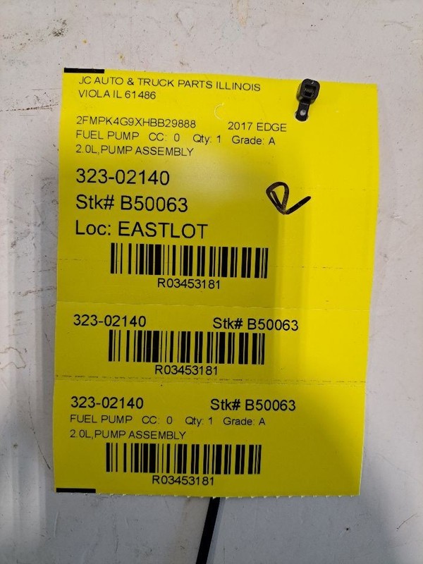 Fuel Pump Engine Mounted 2.3L Fits 15-22 MUSTANG 3453181