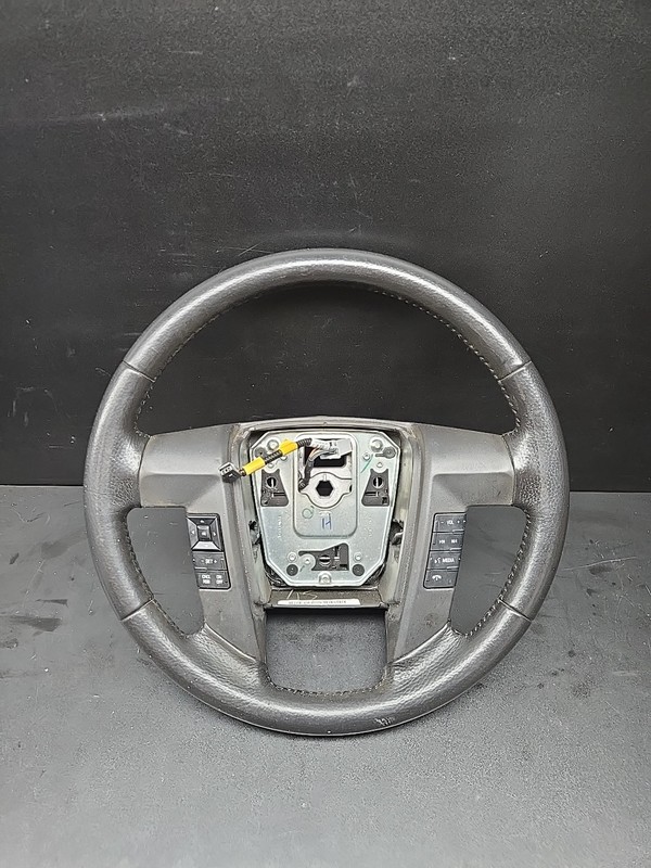 2009-2014 Ford F150 Steering Wheel Audio Cruise Control Leather Black OEM