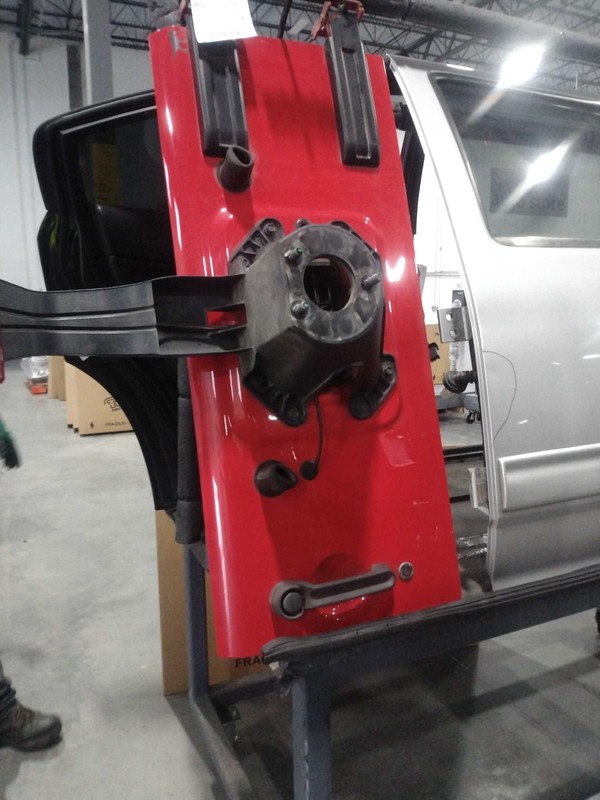 2015 Jeep Wrangler Red Rear Cargo Door OEM Good Condition NJ25-22092-551774