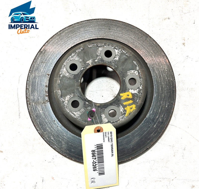 2018 - 2023 GMC TERRAIN REAR LEFT OR RIGHT SIDE BRAKE DISK ROTOR OEM 1PCS
