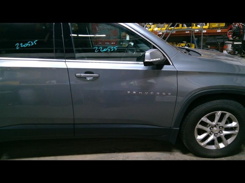 Passenger Front Door Gray Express Power Down Only Fits 18-19 TRAVERSE 1050250