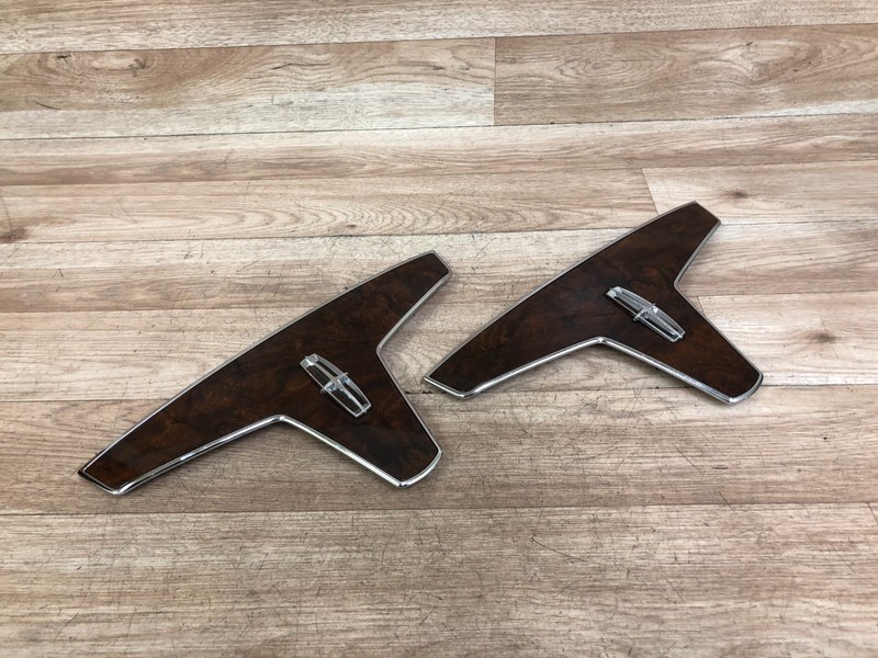 LINCOLN MKT OEM FRONT DRIVER AND PASSENGER SIDE BACK SEAT WOOD COVER SET 13-16