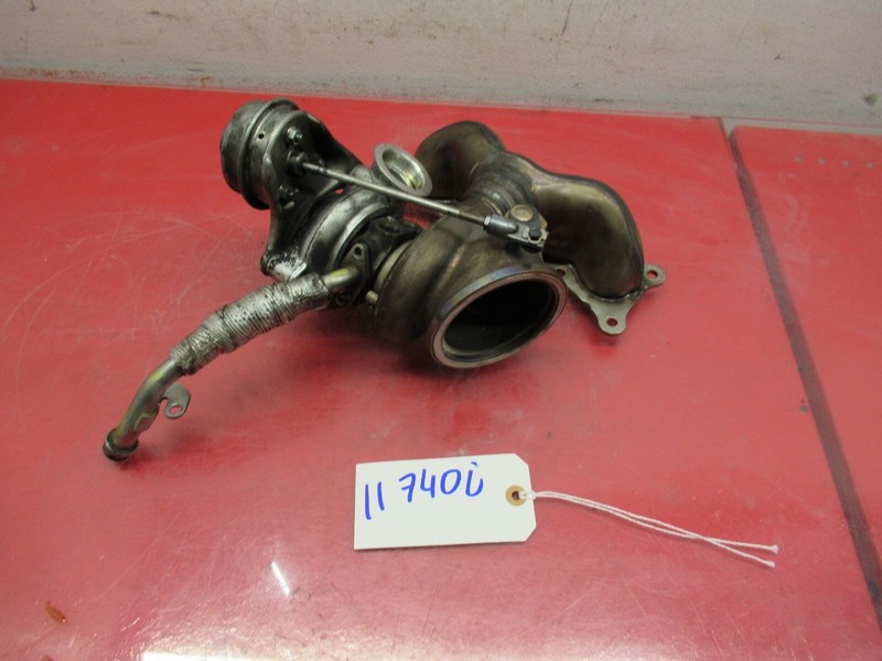 09-12 BMW F01 7 SERIES 3.0L N54 REAR TURBO TURBOCHARGER W MANIFOLD OEM