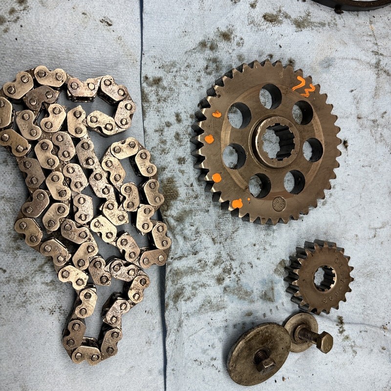 1973 Arctic CatCheetah Vintage Snowmobile chain case sprockets chain