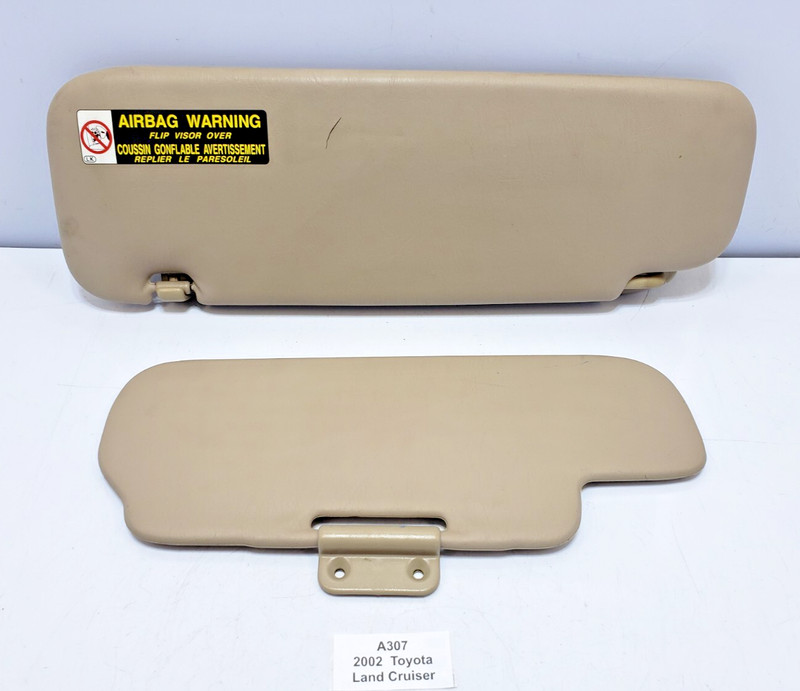 ✅ 2000-2002 OEM Toyota Land Cruiser J100 Right Passenger Sun Visor Beige NOTE*