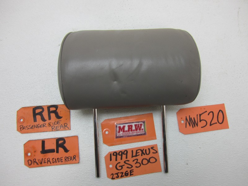 SEAT HEADREST HEAD REST CAR RIGHT PASSENGER LEFT DRIVER SIDE REAR BACK 99 GS300