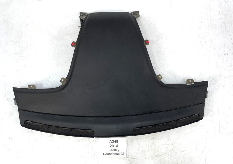 ✅12-17 OEM Bentley Continental GT Rear Parcel Shelf Trim Panel Black Leather