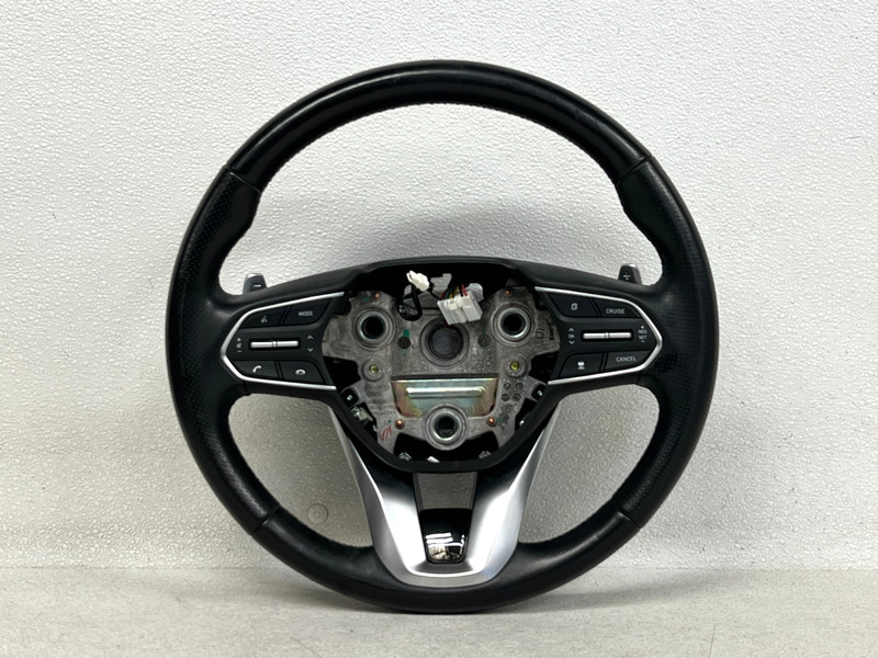 ⭐2020-2022 HYUNDAI PALISADE STEERING BLACK LEATHER WHEEL W/ SHIFTERS OEM LOT2737