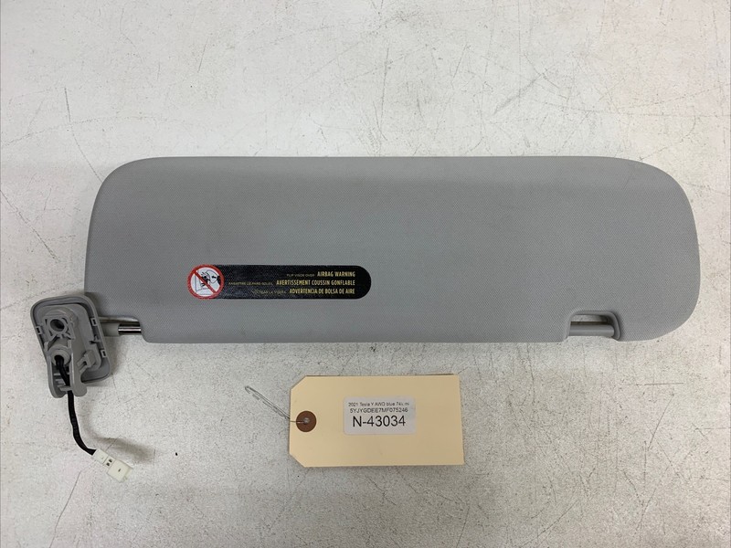 Tesla Model Y Left Sunvisor 1490405-01-A 43034 B104