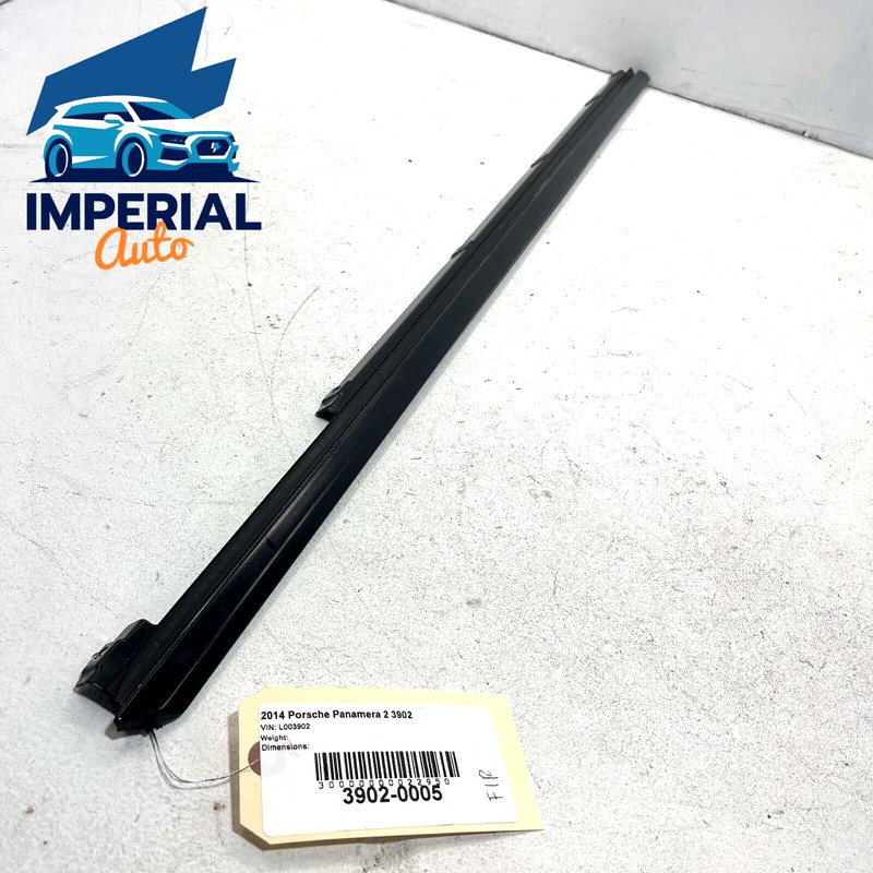 2010-2016 PORSCHE PANAMERA FRONT RIGHT PASSENGER DOOR WINDOW BELT MOLDING OEM