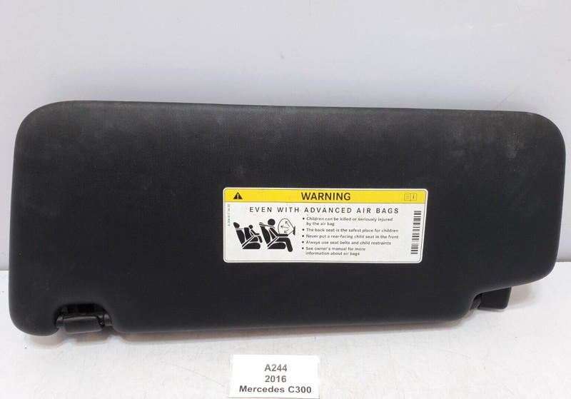 ✅ 15-20 OEM Mercedes W205 C300 C63 Front Right Passenger Sunvisor Sun Visor