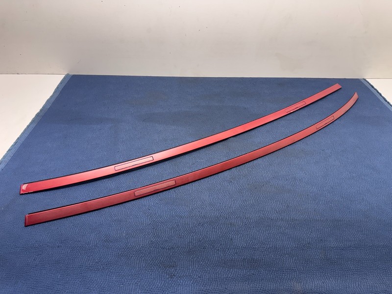 14-20 OEM BMW F32 428I xDrive 2dr Cpe Left Right Roof Rack Rail Molding Pair Red