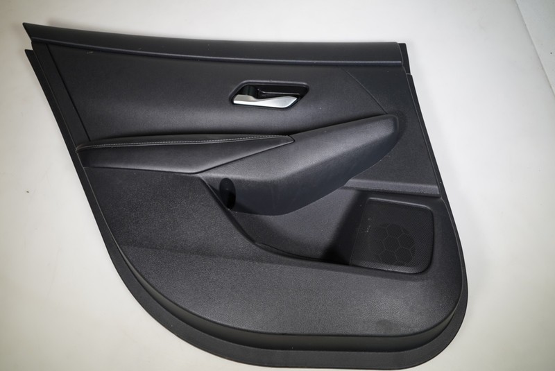 20-23 Nissan Sentra Rear Door Trim Panel Left Driver Side Black Leather OEM