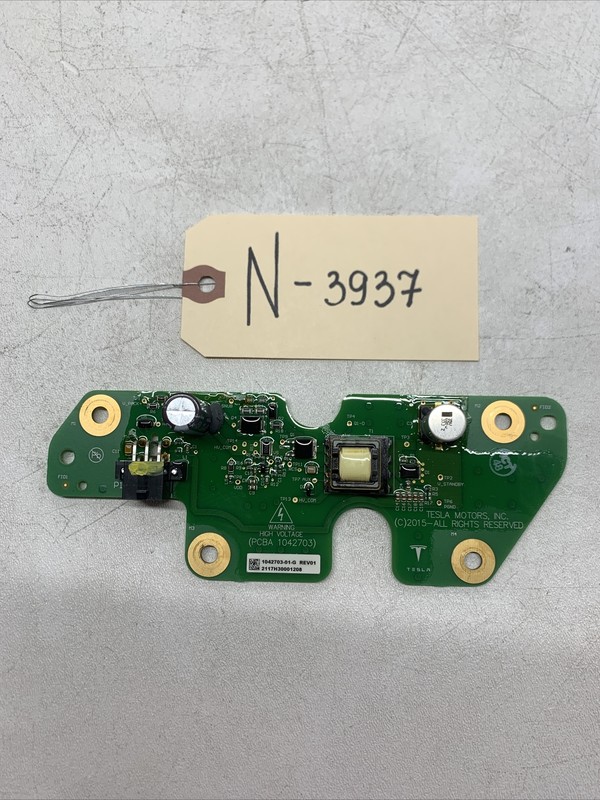 Tesla Model S HV High Voltage Unit Board OEM 1042703-01-G 3937 B133