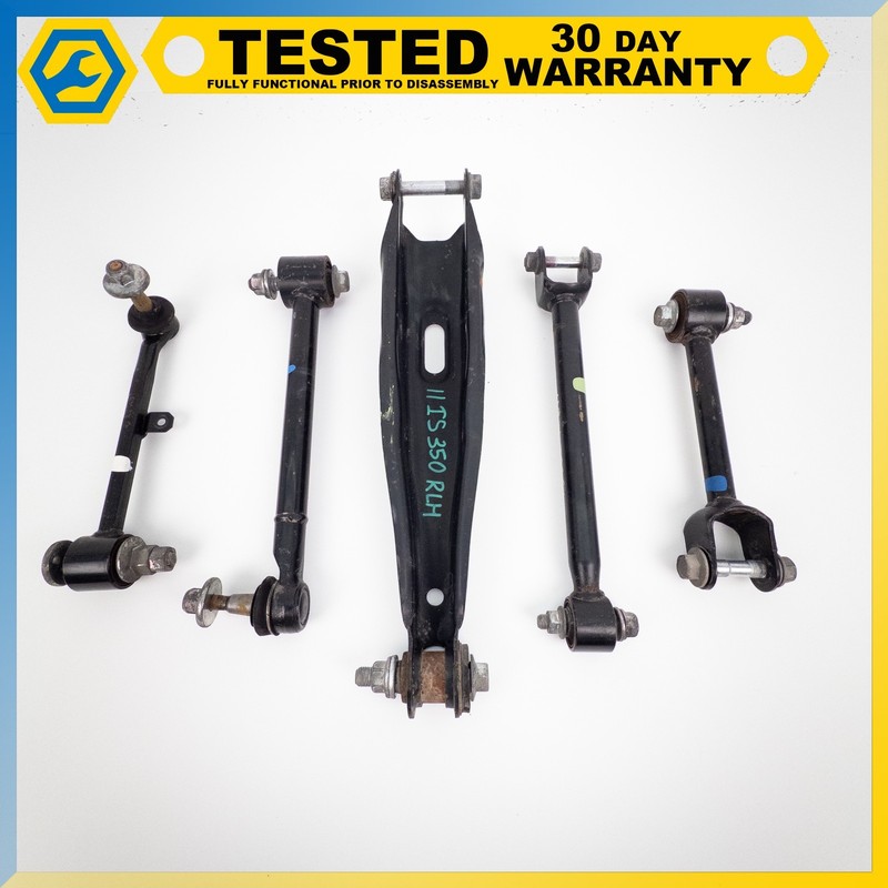 10-13 LEXUS IS350 IS250 REAR LEFT SUSPENSION CONTROL ARM SET OF 5 OEM