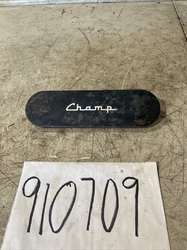 1960–64 Studebaker Champ Radio Delete Plate – OEM CHAMP Dash Block-Off Original