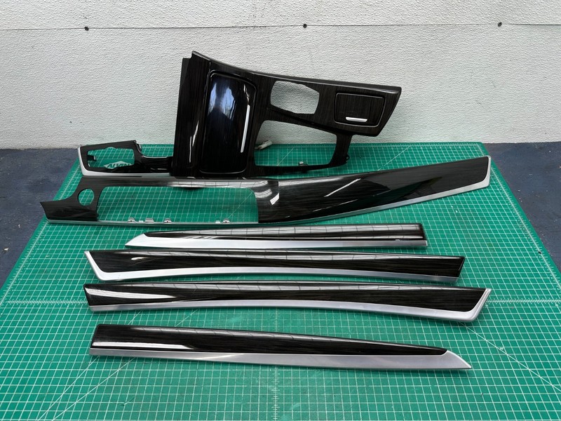 11-13 BMW F10 DASH DOOR CENTER CONSOLE COVER TRIM SET Fine-wood OEM