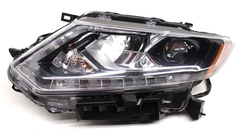 OEM Nissan Rogue Left Driver Side LED Headlamp 26060-4BA5A - Tab Missing