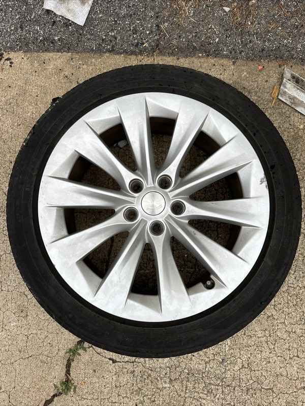 2016-2020 Tesla SSlipstream 10 Spoke Wheel Rim245/45r19 1027245-00 N-5333
