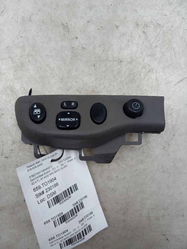 04 TOYOTA TUNDRA SR5 REAR GLASS MIRROR ADJUSTMENT SWITCH