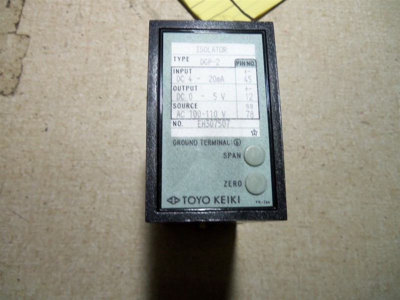 Toyo Keiki DGP-2 Black Isolator Ground Terminal EH307507 *FREE SHIPPING*