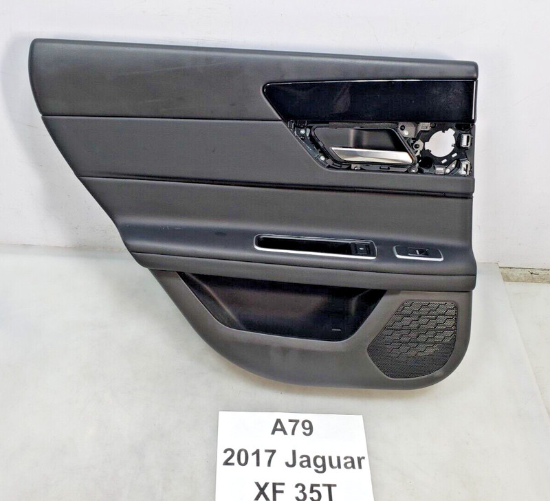 ✅ 2016-2020 OEM Jaguar XF 25t Rear Left Driver Interior Door Panel Trim Jet