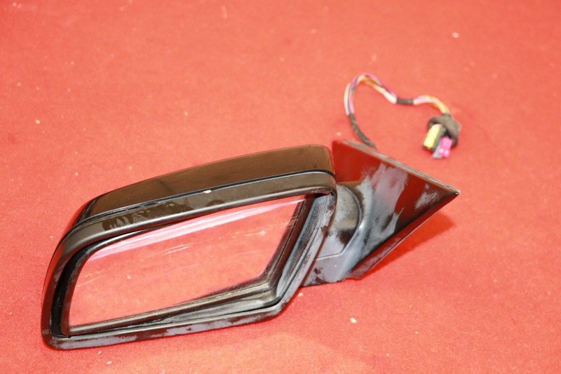 BMW E60 525 528 530 535 550 Front Left Driver Side View Mirror Black Assy OEM