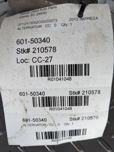 Alternator With Turbo Fits 11-13 FORESTER 1041048