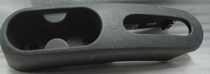 2012-2017 Fiat 500 Rear Center Console E-Brake Trim Cup Holder Gray 1RY40JD7AC