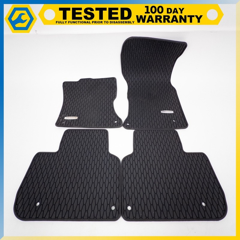 16-23 JAGUAR XF X260 FRONT & REAR FLOOR RUBBER MAT SET OF 4 OEM