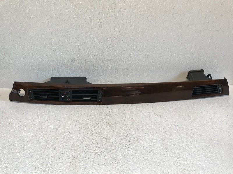 06-13 BMW 335i E90 E92 Dashboard Trim Panel Wood w/ Vents & Switches OEM
