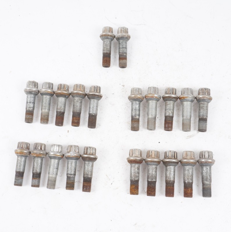 07 - 13 MERCEDES-BENZ W221 S550 WHEEL LUG BOLT BOLTS NUT SET OF 22 OEM