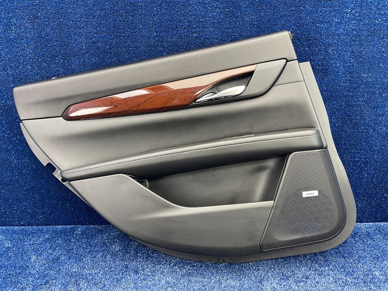 16-20 Cadillac CT6 left Rear Interior Door Panel Leather Wood Bose OEM 84095051
