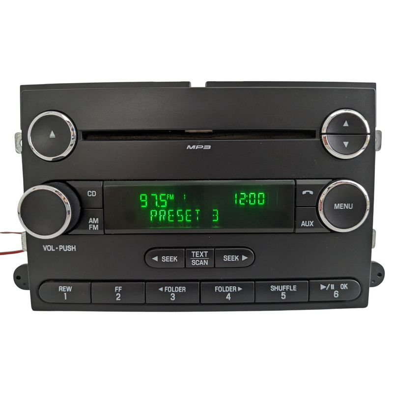 06-13 FORD Explorer Radio MP3 CD Player AM FM Receiver Stereo Audio Auxiliary