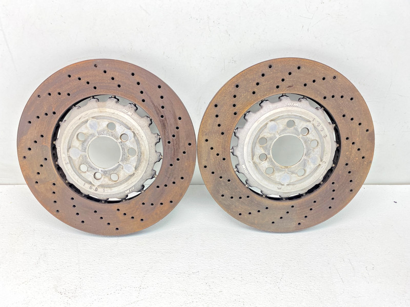 18-24 BMW F90 F92 M5 M8 Rear Left & Right Side Ventilated Brake Rotor Set! OEM ✅
