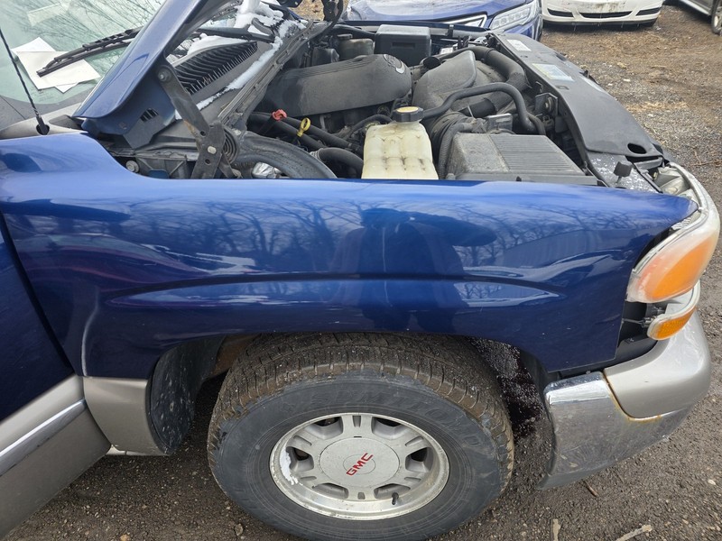 1999-2007 GMC Sierra Fender RH Right Passenger Blue/Silver U9792 382e