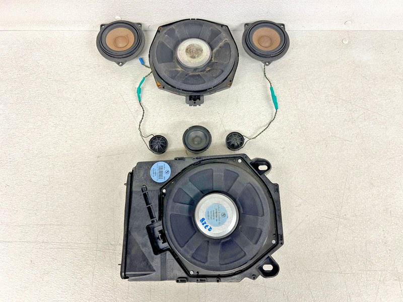 ⭐2007-2013 BMW 3-SERIES FRONT/REAR INTERIOR AUDIO SPEAKER SET+SUBWOOFER LOT2728
