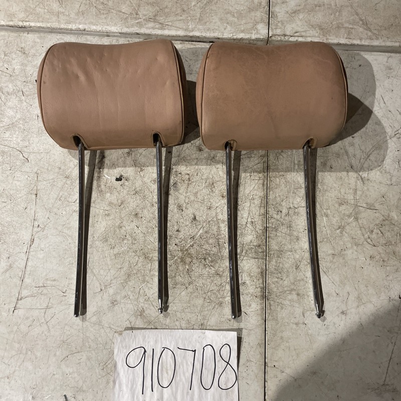 1986-1991 Mercedes 420sel W126 Front Seat Headrests PairLeather