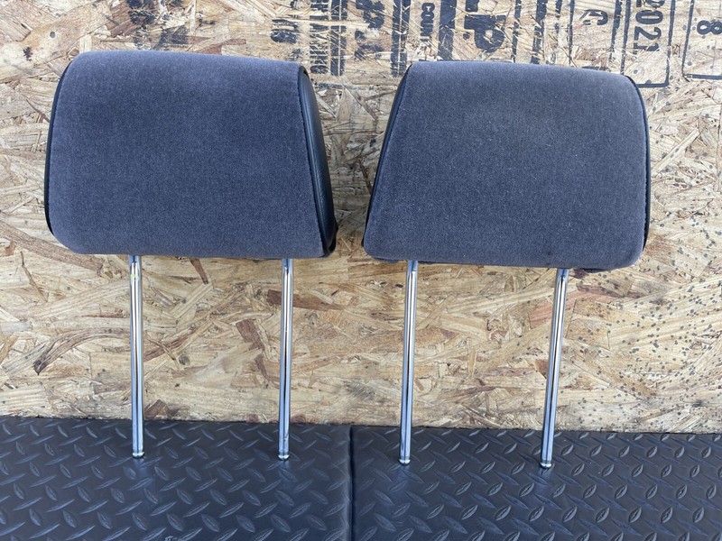 84-93 BMW E30 325i 325e Sport Front Seat Headrest Adjustable Cloth Anthrazit OEM