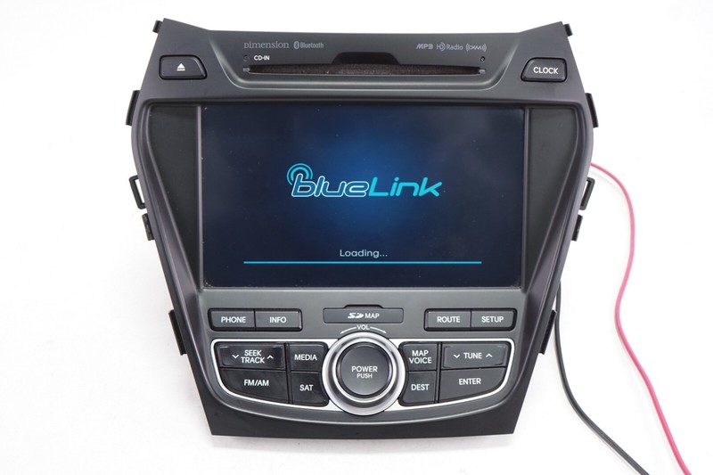 HYUNDAI SANTA FE Radio Navigation Unit AM-FM Tuner CD GPS DVD OEM 2013 - 2015