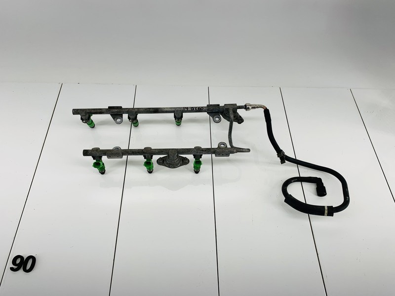 14-16 INFINITI QX60 3.5L V6 GAS ENGINE MOTOR FUEL RAIL TUBE W/ INJECTORS OEM