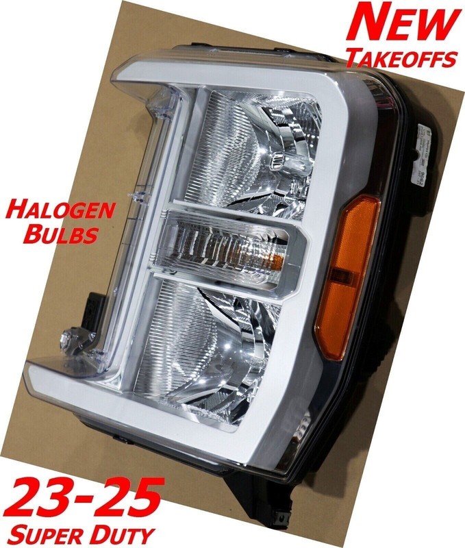 Ford F-250 F-350 Super Duty Headlight Left Driver 2023-2026 Halogen OEM Lamp