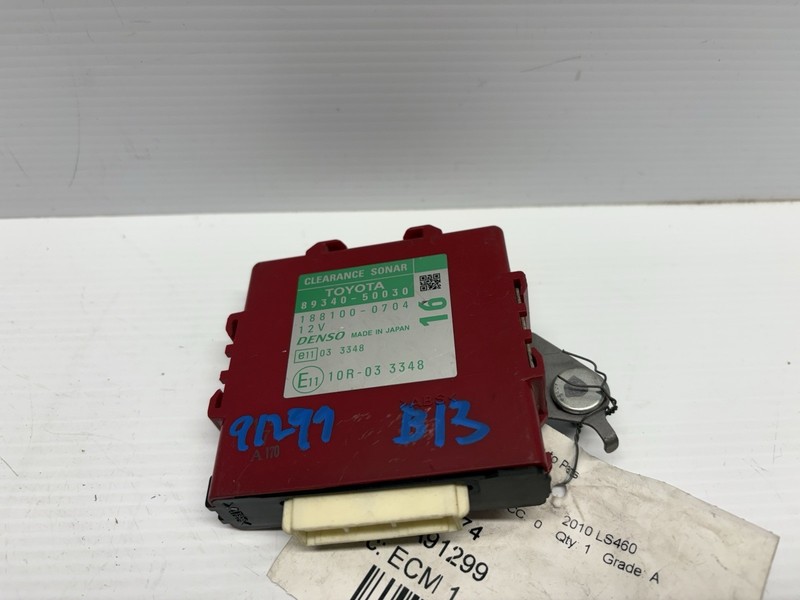 07-12 Lexus LS460 Parking Assist Clearance Sonar Warning Module 8934050030 Oem