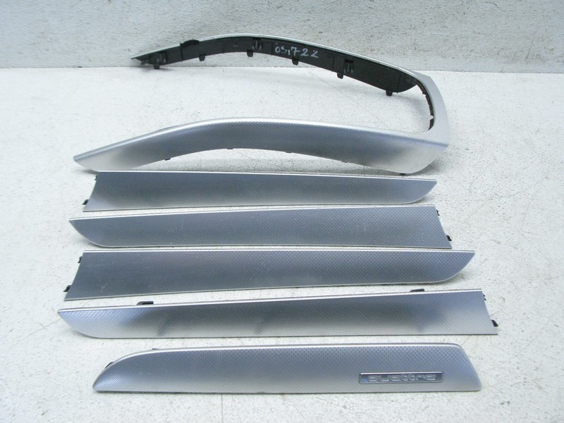09-16 AUDI B8 A4 S4 DASHBOARD DOOR PANEL INTERIOR ALUMINUM TRIM SET OEM 051722