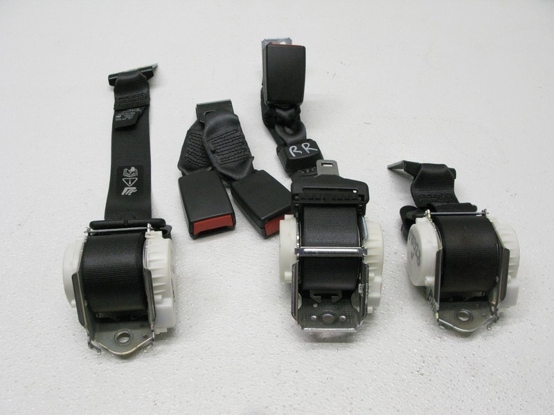09-11 JAGUAR X250 XF XFR SEAT BELT LAP AND SHOULDER RETRACTOR REAR SET OEM 07032