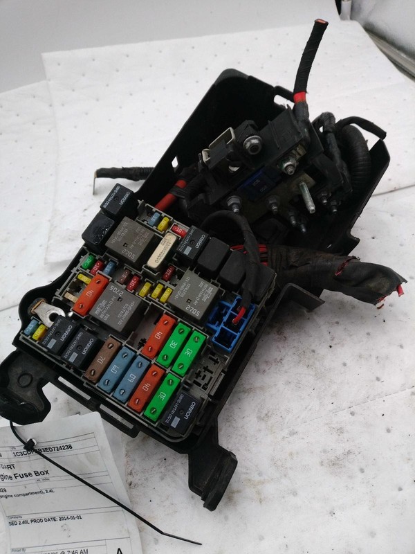 Used Fuse Box Engine fits: 2014 Dodge Dart engine compartment 2.4 Grade A