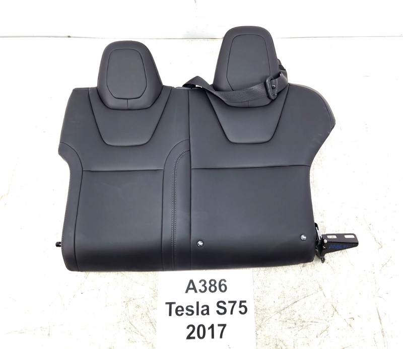 ✅ 16-20 OEM Tesla Model S Rear Left Driver Seat Upper Cushion Leather Black